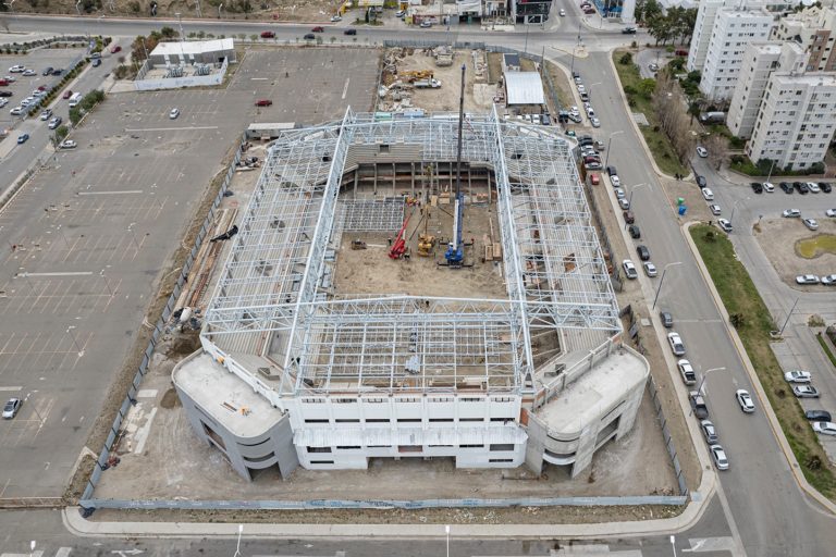 Comenzó el techado del Estadio Centenario Municipalidad de Comodoro