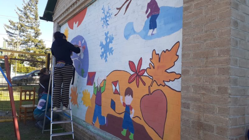 Se concretó el proyecto de un mural en el CPB de Diadema que refleja el sentido de pertenencia