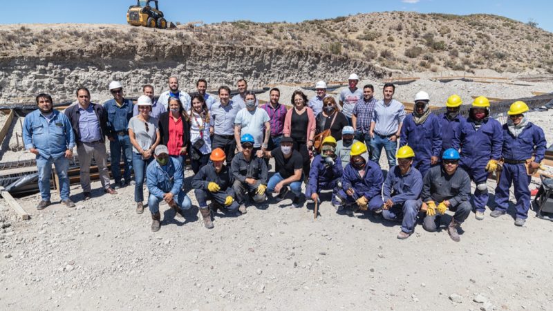 Luque recorrió la zona donde se construye el Centro de Interpretación de la Naturaleza Austral