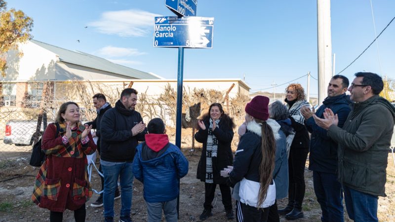 El Municipio dispuso el nombre de “Manolo” García a una calle de Km. 3