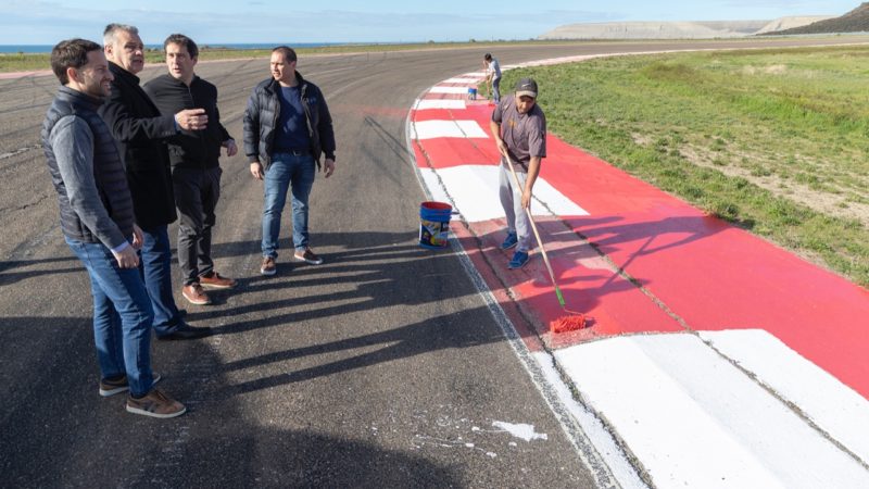 Luque supervisó los trabajos de refacción en el Autódromo General San Martín