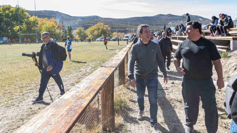 Luque recorrió las obras del club Chenque para seguir con la fuerte inversión en los clubes de Comodoro