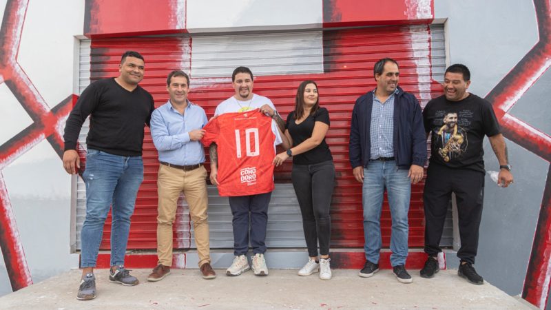 Luque visitó el Club Huracán de Comodoro y reafirmó su apuesta por el crecimiento del deporte