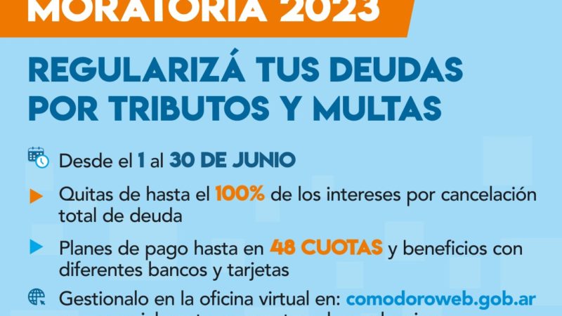 El Municipio puso en marcha la Moratoria 2023 con importantes beneficios