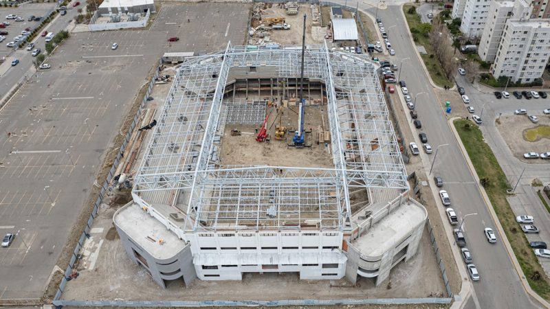 Comenzó el techado del Estadio Centenario