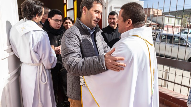 Luque participó de la misa por el Día de la Gratitud, en honor al Padre Corti