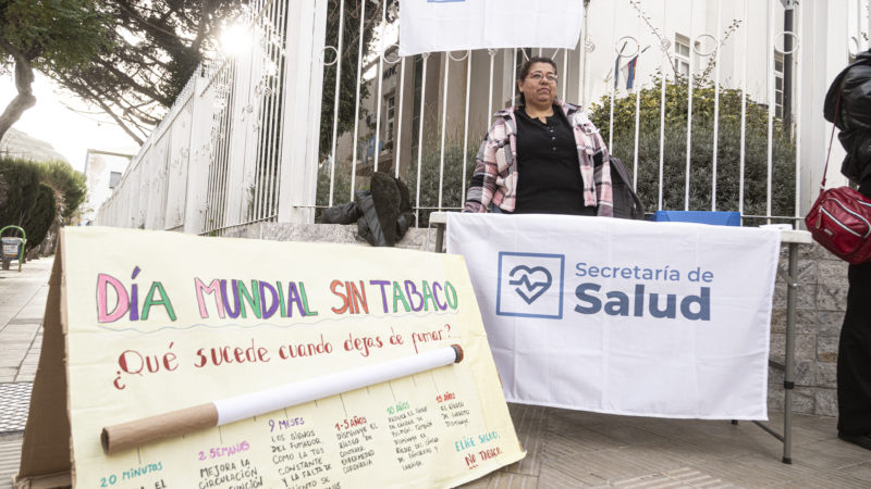 Salud Municipal realizó un trabajo de concientización en el marco del Día Mundial Sin Tabaco