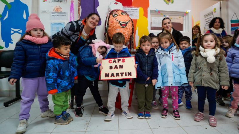 Jardín de infantes visitó el Centro de Salud para ser promotores de hábitos saludables