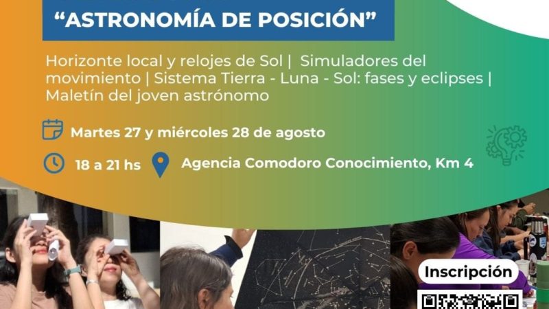 Comodoro Conocimiento lanza talleres de astronomía para docentes