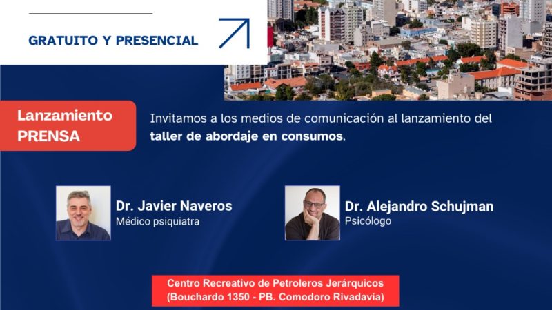 Continúan abiertas las inscripciones para participar de los Talleres de Abordaje de Consumo