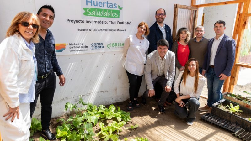 El Municipio acompañó la inauguración de una huerta saludable en la Escuela N° 146 de Km. 3