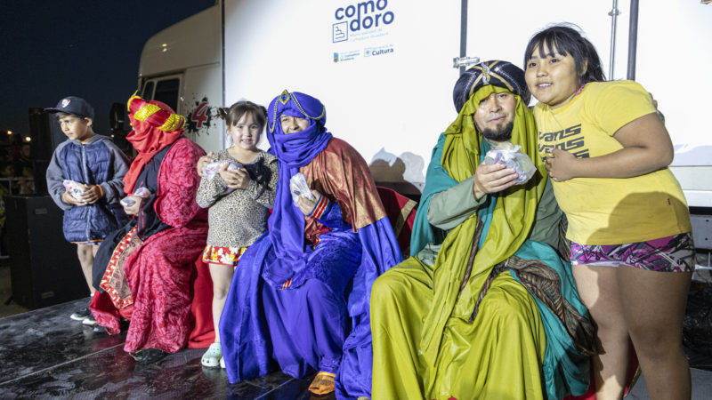 Comodoro vivió una noche mágica de la mano de los Reyes Magos