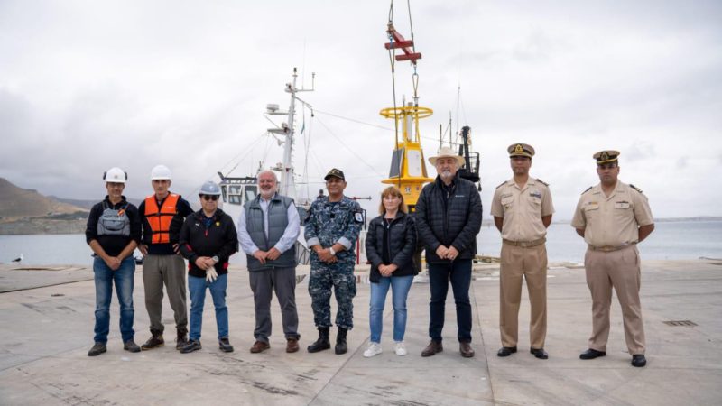 Fue instalada la boya oceanográfica en las aguas del Golfo San Jorge