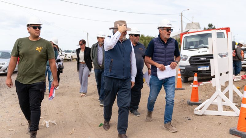 Othar recorrió la obra de gas de Stella Maris que beneficiará a 51 familias